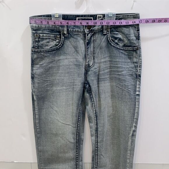 INC International Concepts Mens Berlin Slim Strait Gray Light Wash Jeans 32 x 30 - Picture 8 of 13